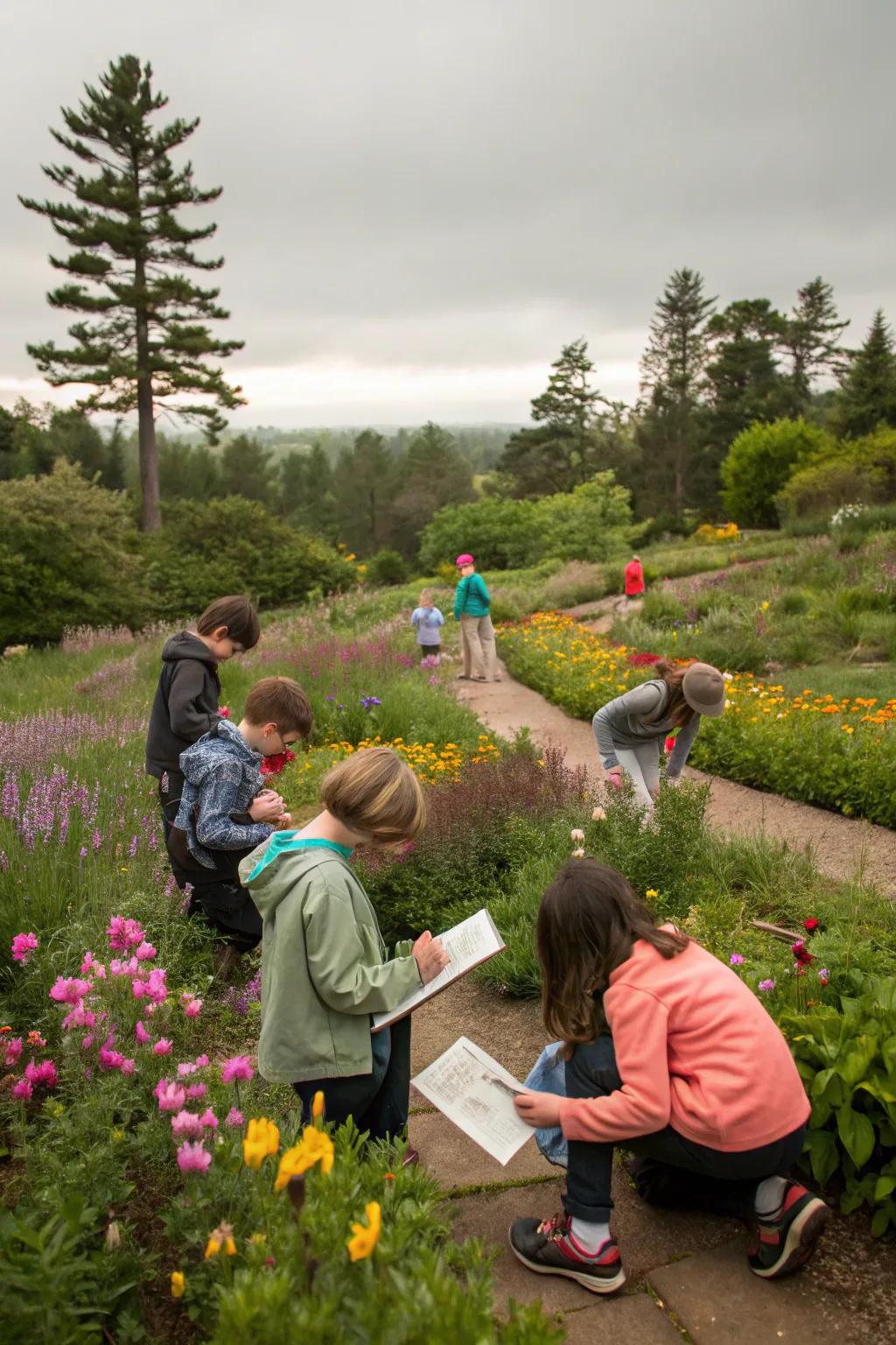 A nature scavenger hunt adds exploration and learning.