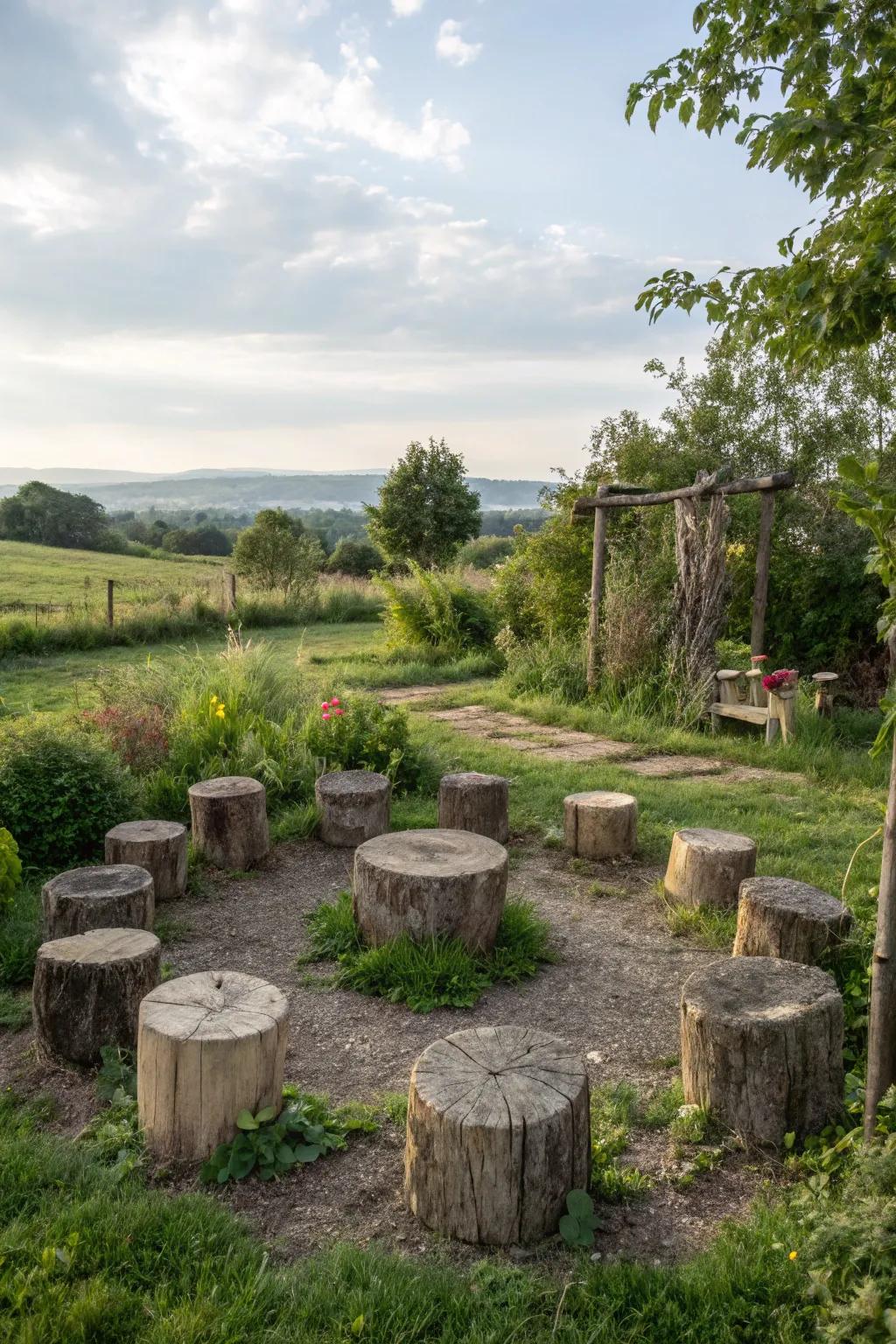 A story circle invites gatherings and imagination.