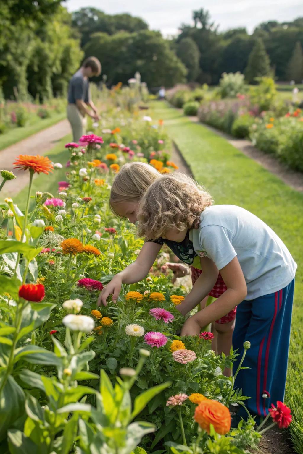 An edible flower bed offers color and taste adventures.