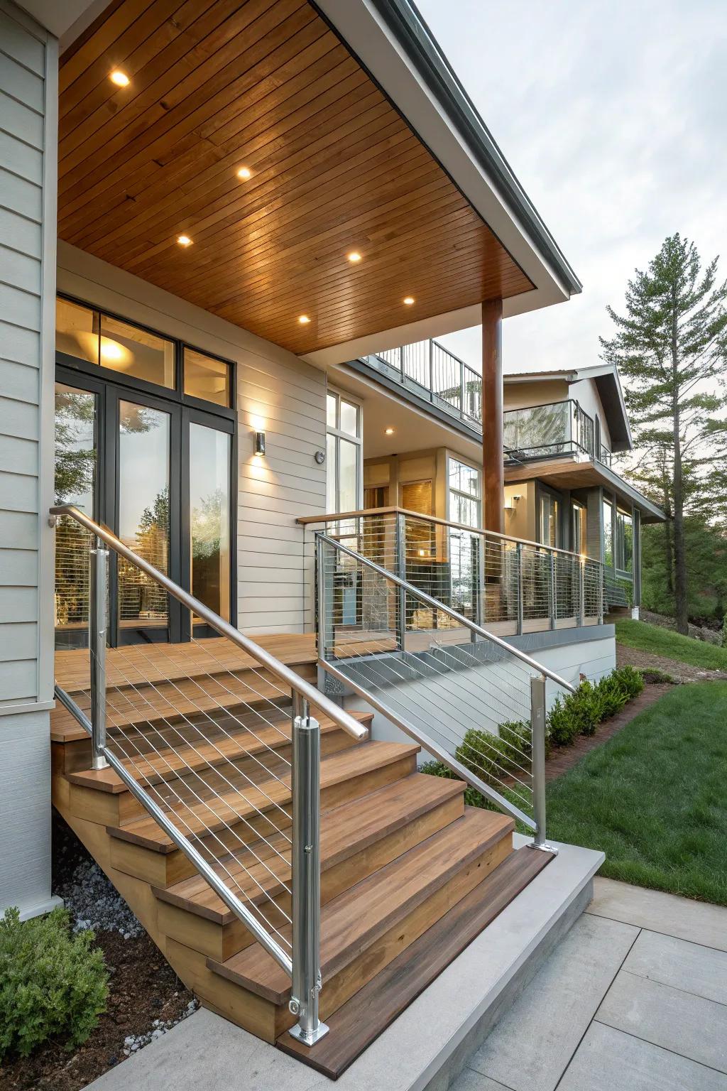 Mixing materials adds depth and interest to your design.