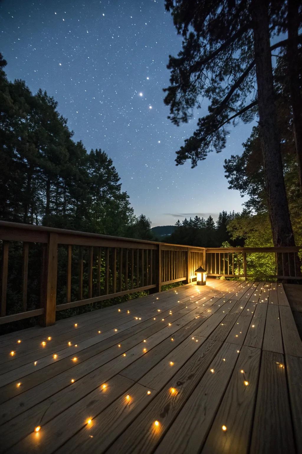 Micro lights add a magical firefly effect to your deck.