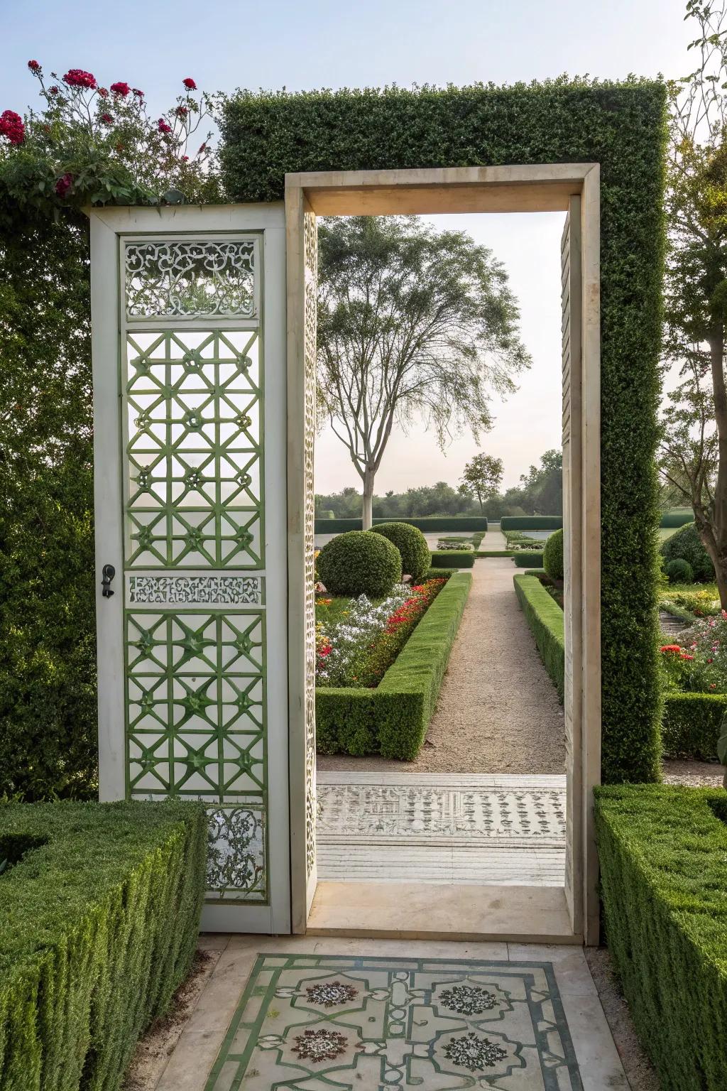 Bold geometry: doors with striking patterns