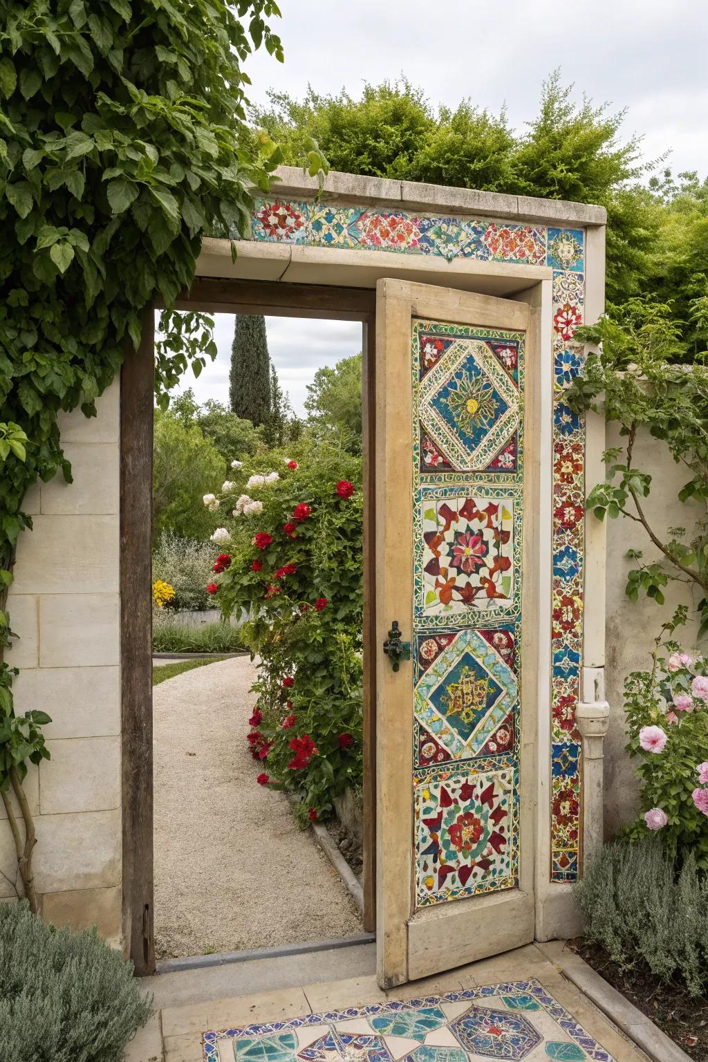 Artistic flair: doors that double as art pieces