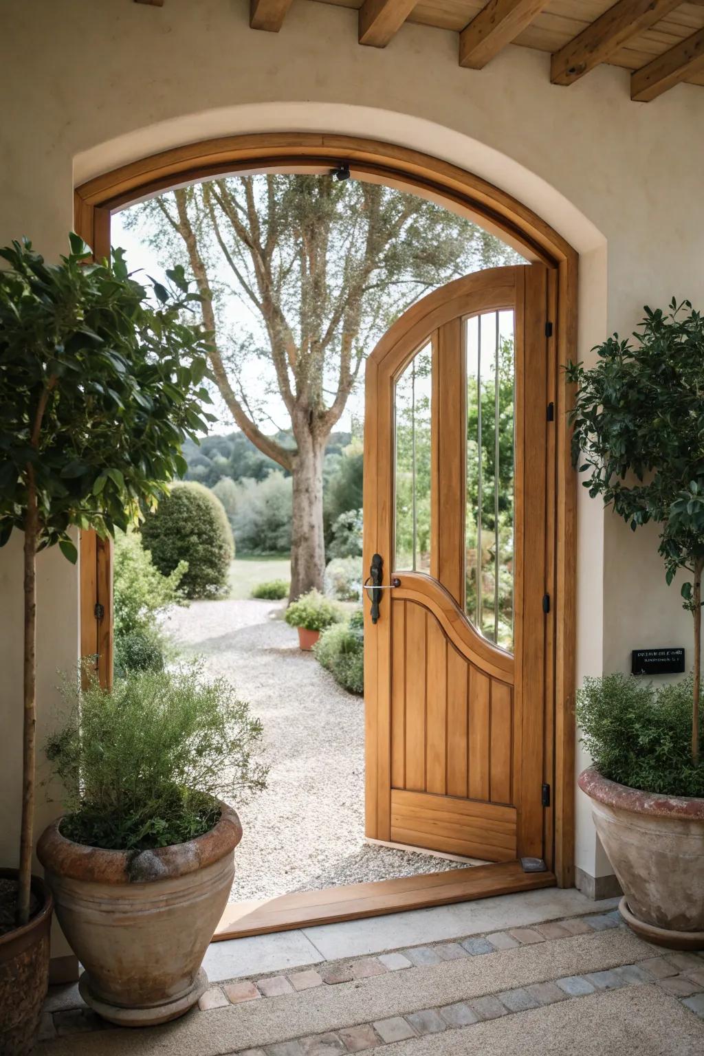 Step through a door that warmly beckons