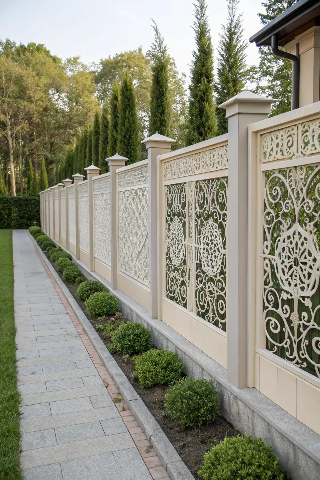Decorative panels bring a unique flair to your garden.