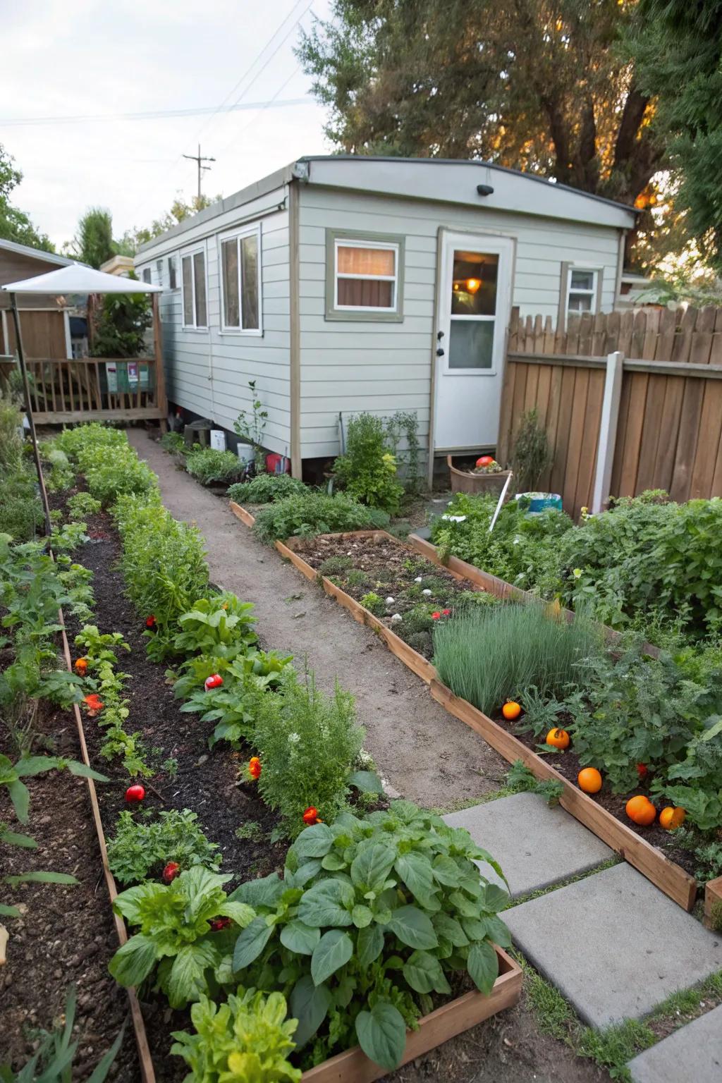 An edible garden providing fresh produce at your doorstep.