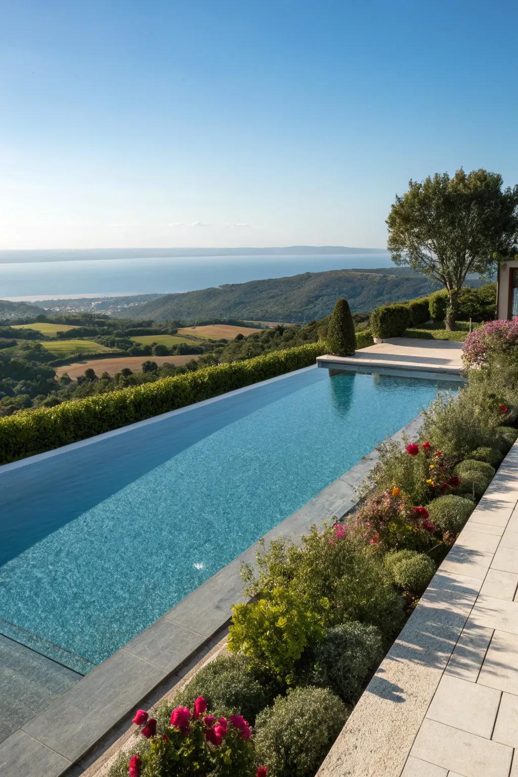 Create an endless view with a breathtaking infinity pool.