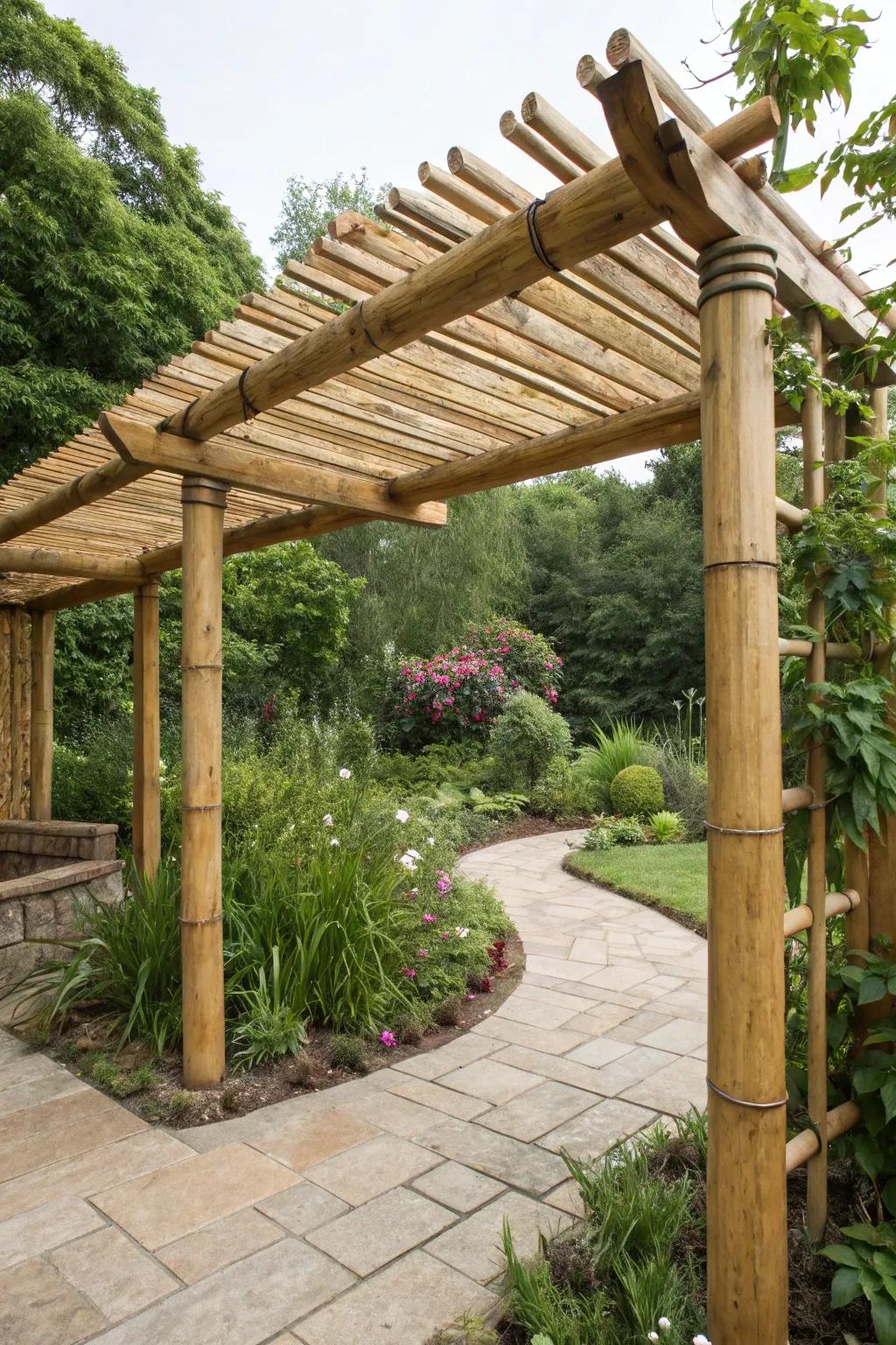 Go green with eco-friendly pergola materials.