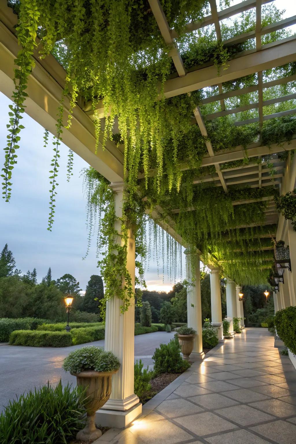 Transform your pergola into a hanging plant paradise.