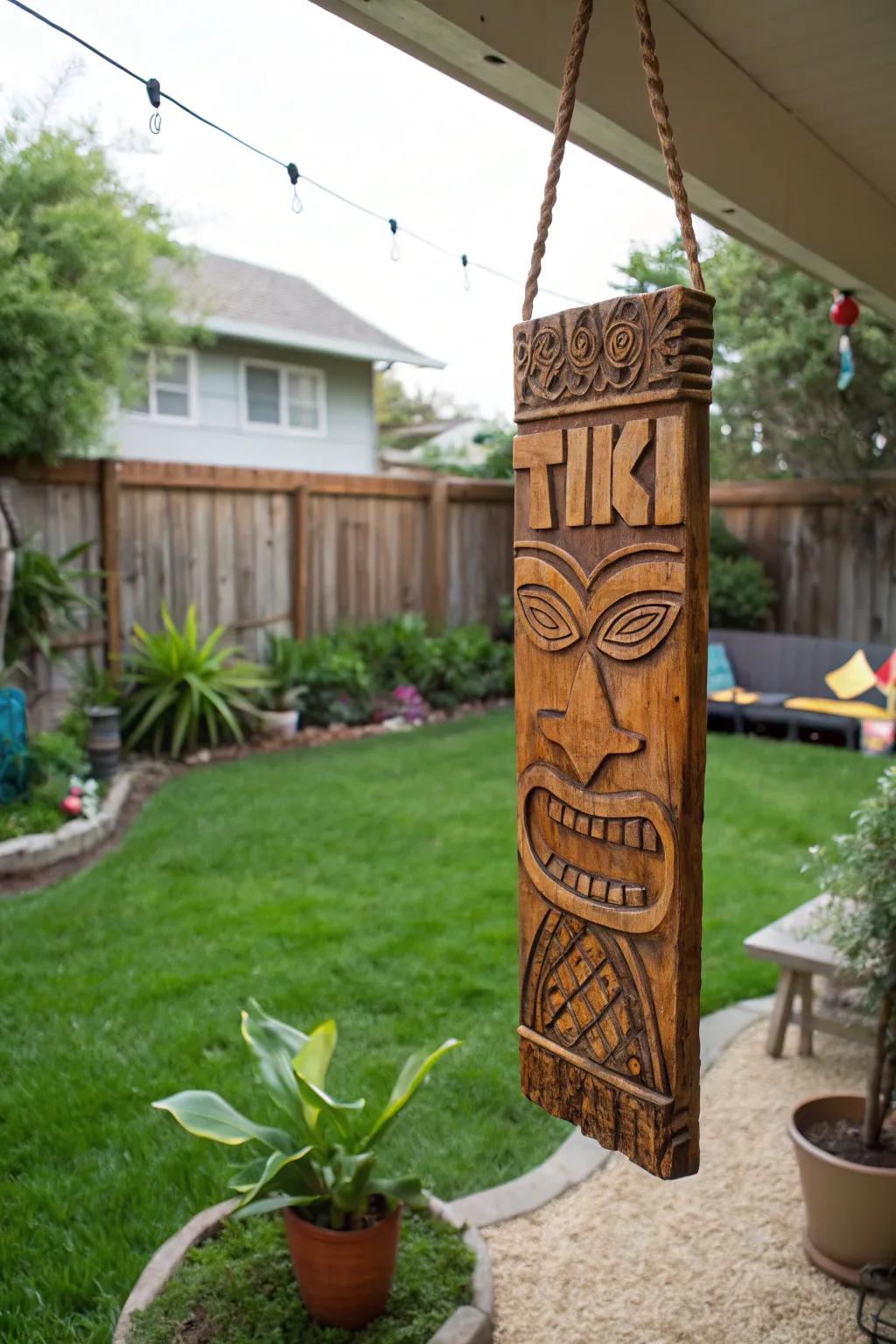 DIY tiki signs offer a personal and creative touch to your decor.