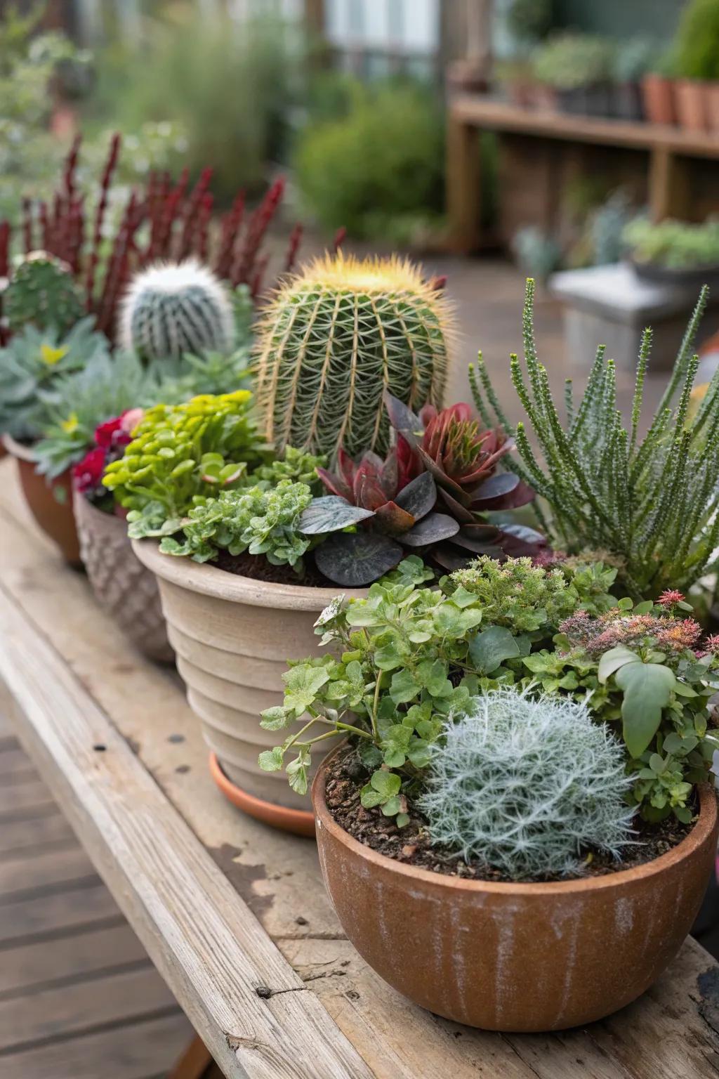 Mix of textures and foliage for a layered garden effect