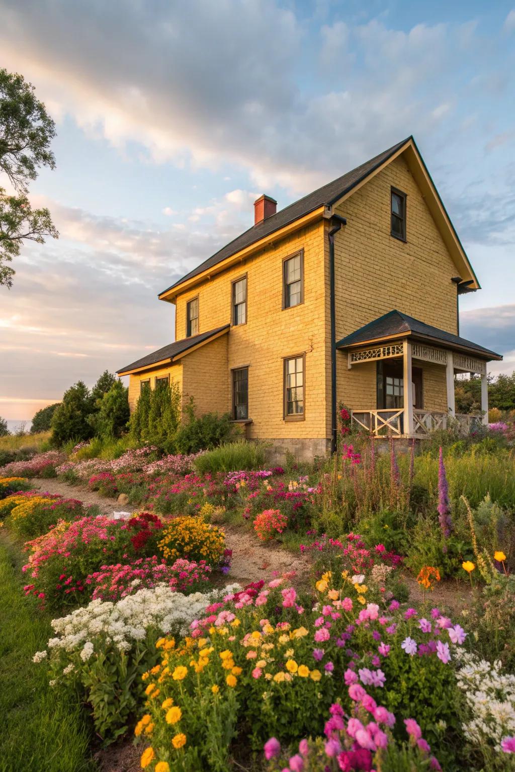 Sunny yellow brings cheerful warmth to any home.