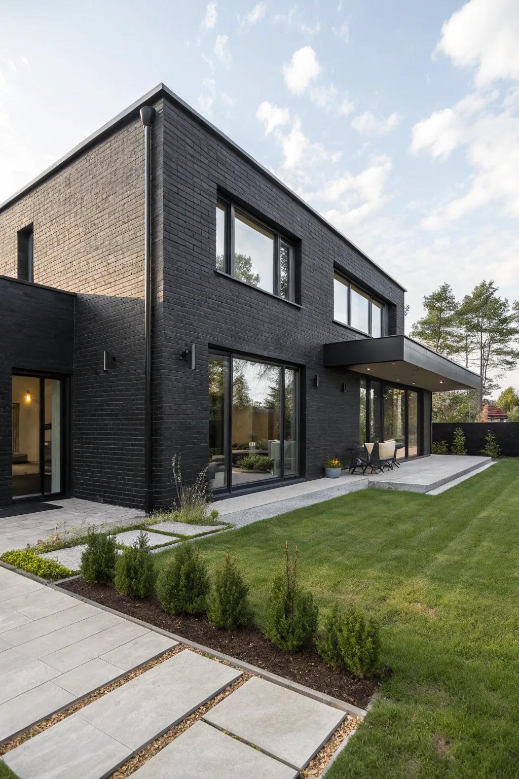 Bold black gives a modern, sophisticated edge.