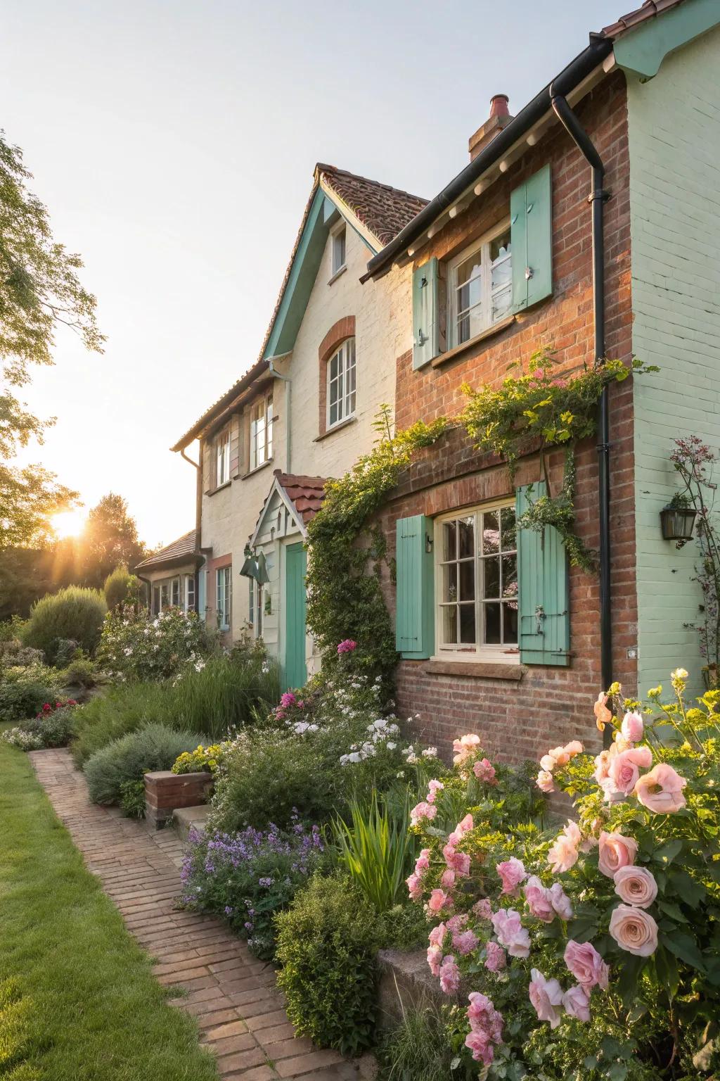 Pastels add a gentle, welcoming touch.