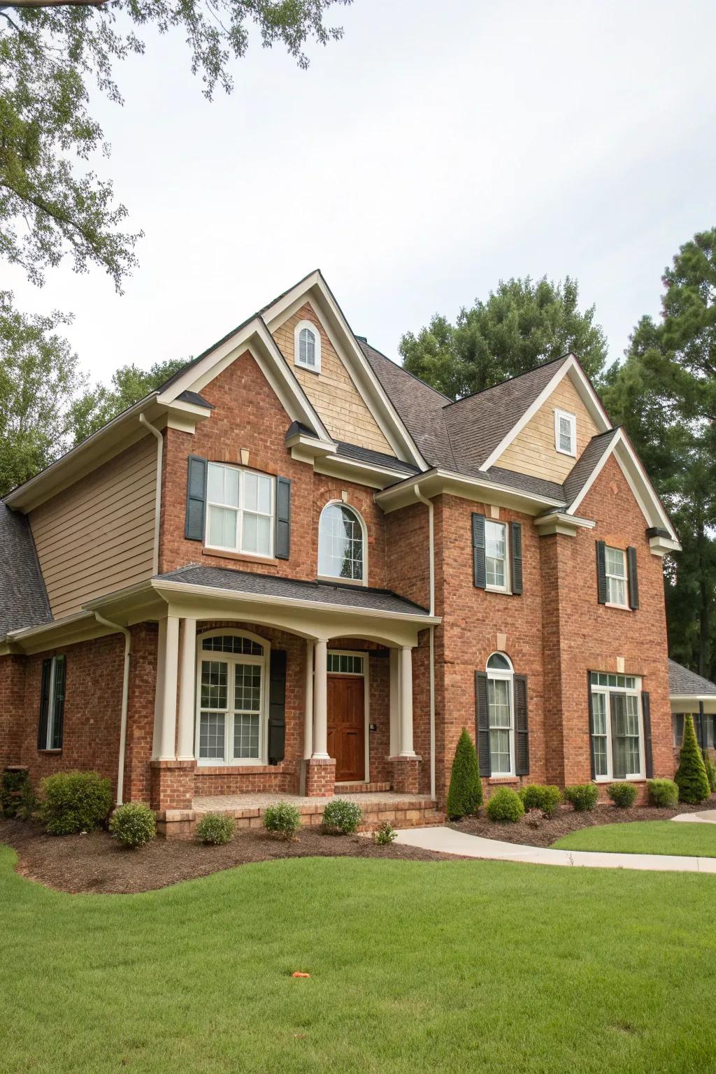 Two-tone paint brings out architectural beauty.