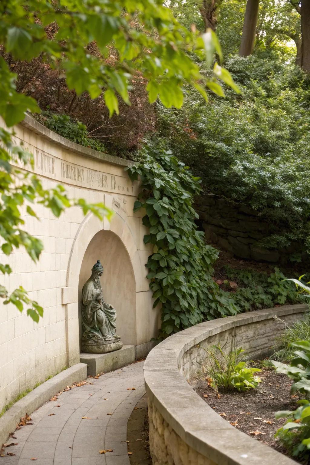 Hidden features add intrigue and surprise to garden spaces.