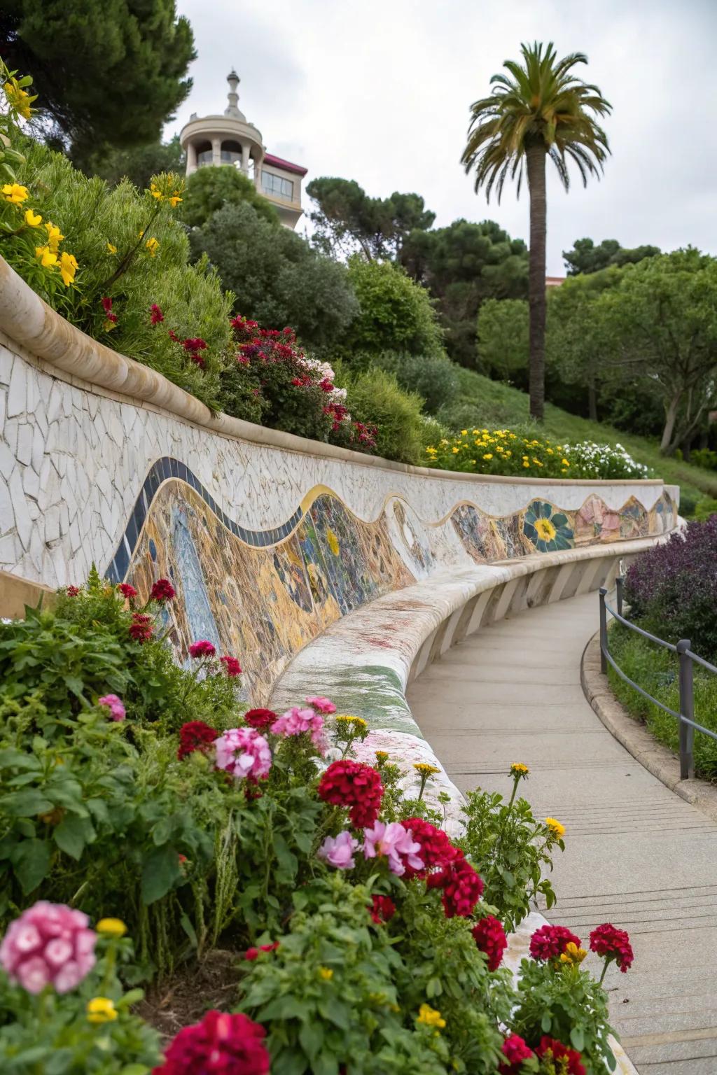 Artful walls double as stunning visual centerpieces in gardens.