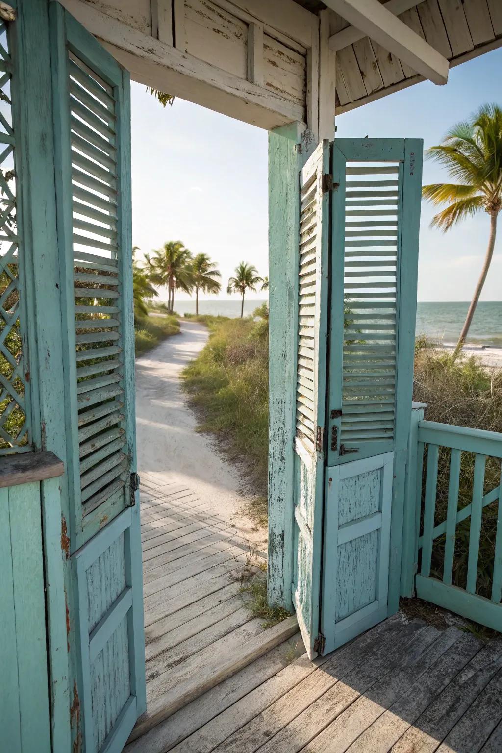 Add a breezy feel with shutter-style panels.