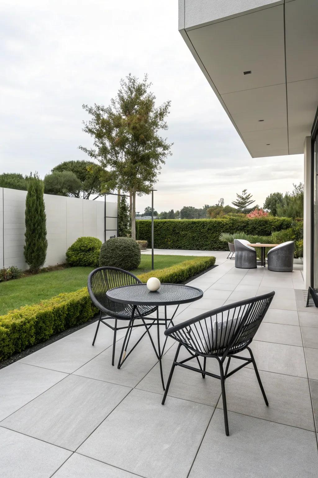 Modern tiles bring a touch of sophistication to outdoor spaces.
