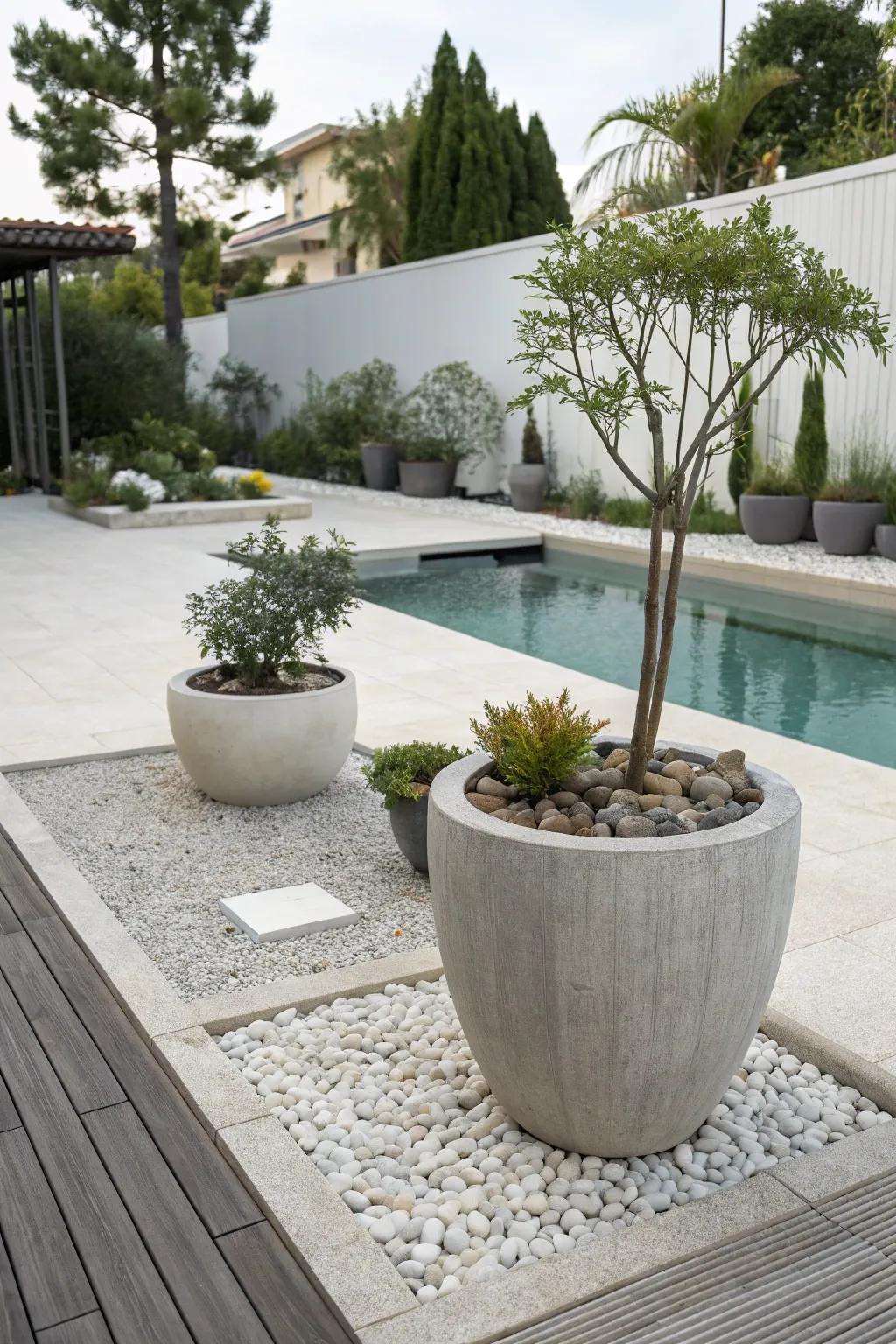 Create a peaceful retreat with a Zen garden corner.