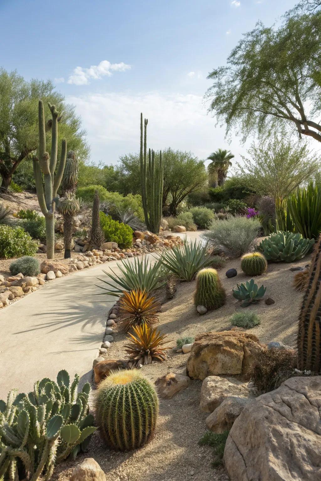 Textures and forms create visual intrigue.