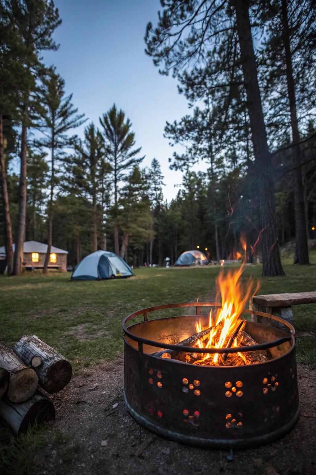 Portable fire pits bring the warmth of home wherever you go.