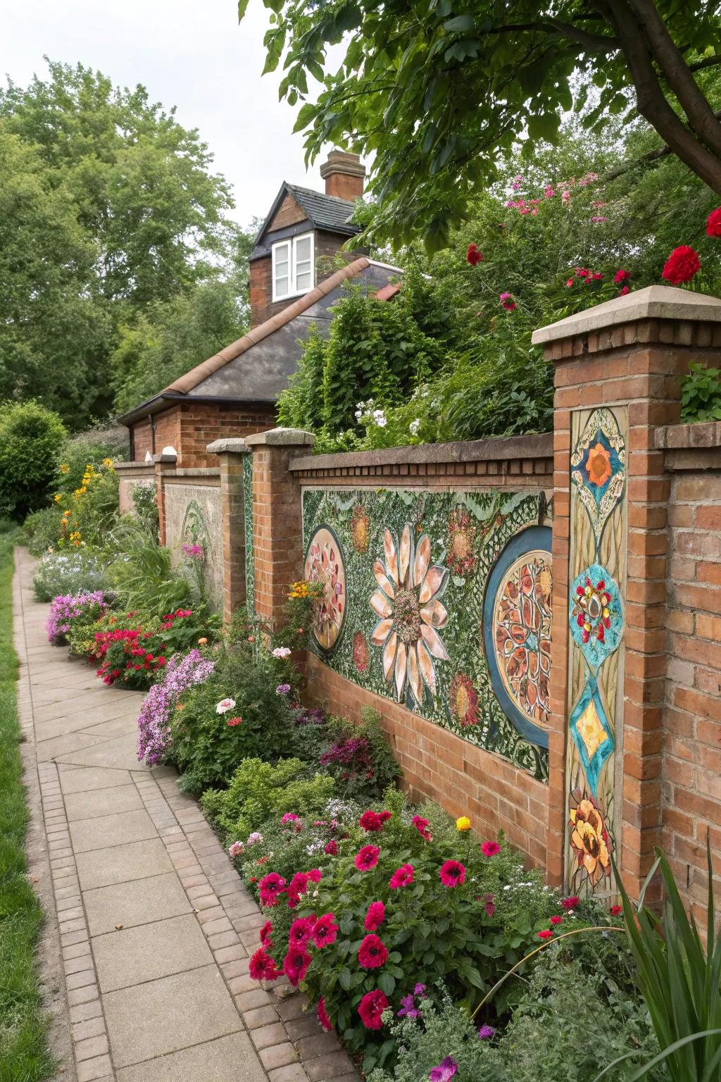 Mosaics turn walls into artistic masterpieces.