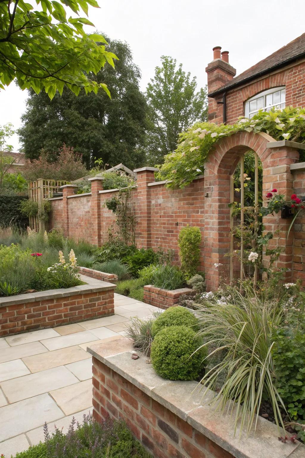 Privacy walls can be both secure and welcoming.