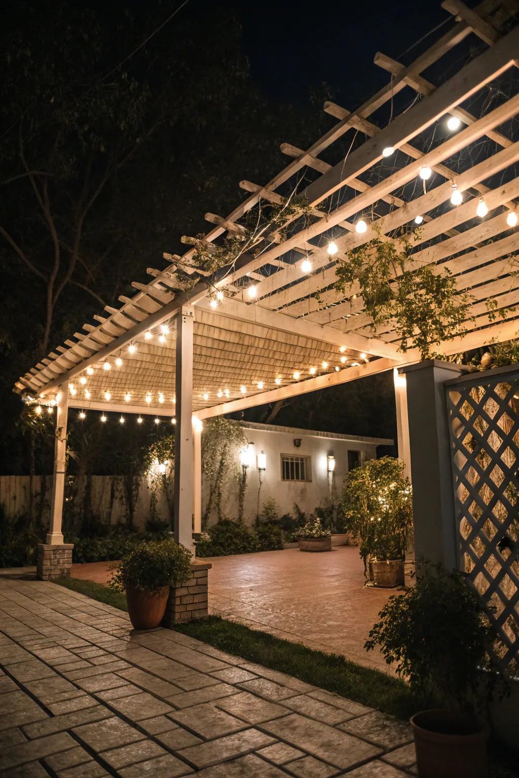 Illuminate your nights with enchanting string lights.