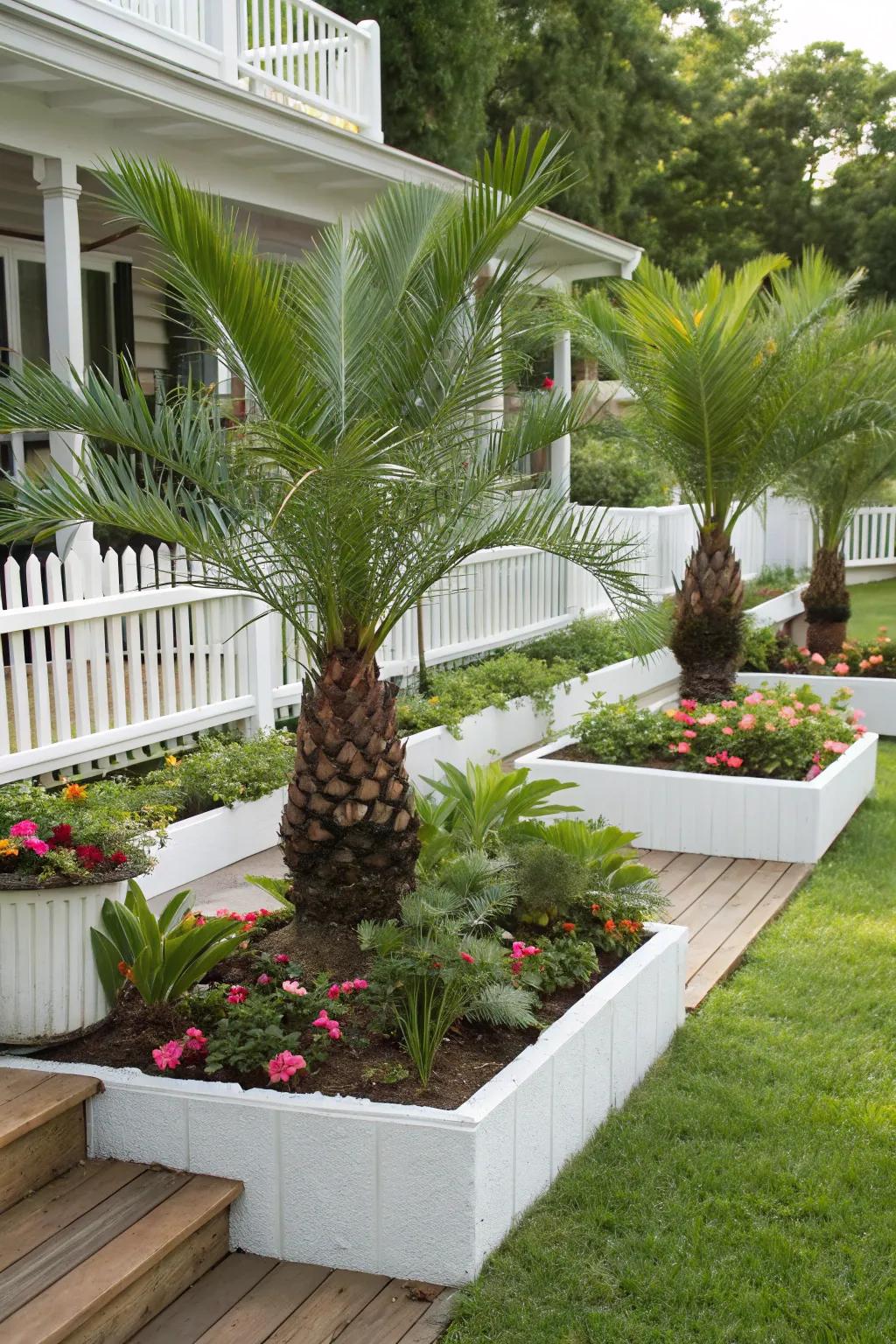 Raised beds maximize vertical space in small gardens.