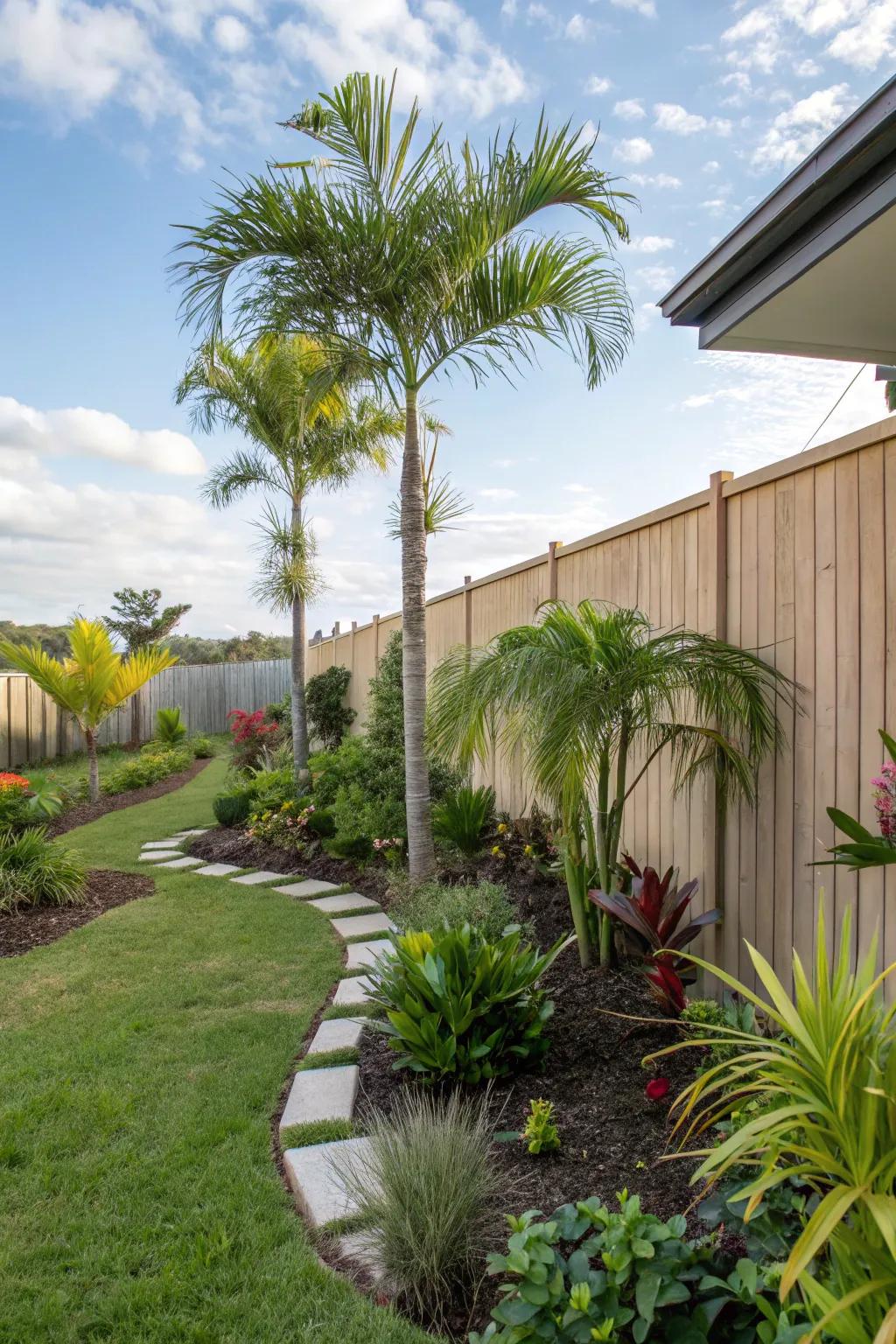 Layering plants adds depth and interest to garden spaces.
