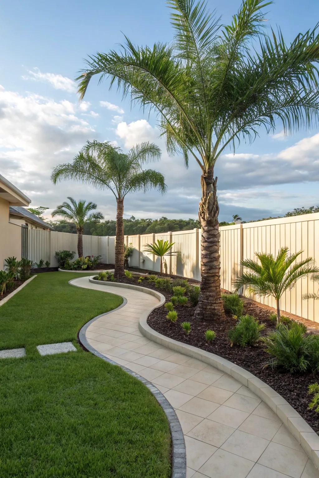 Curved borders add elegance and structure to garden spaces.