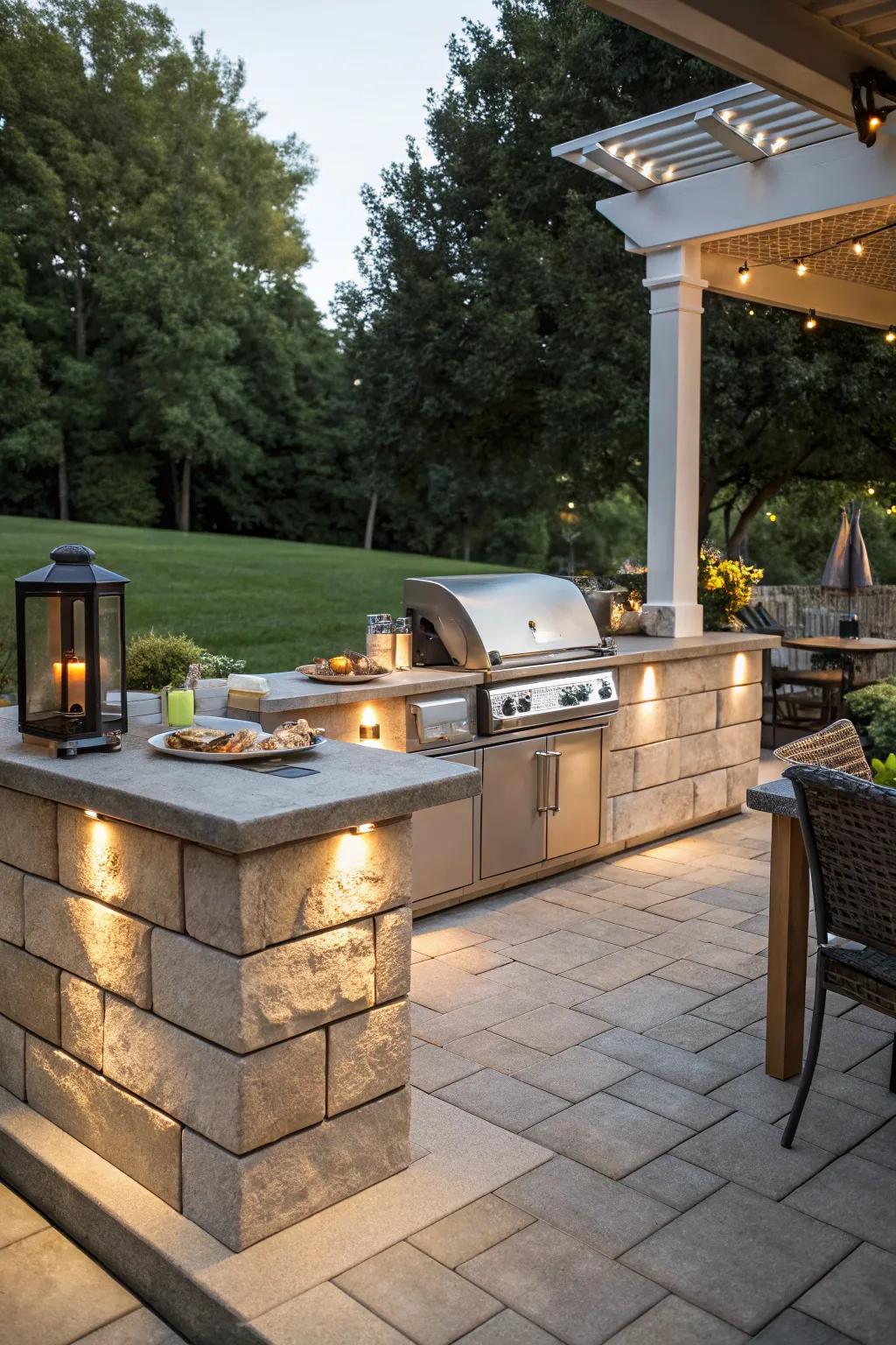 Cook and entertain in style with an outdoor kitchen.