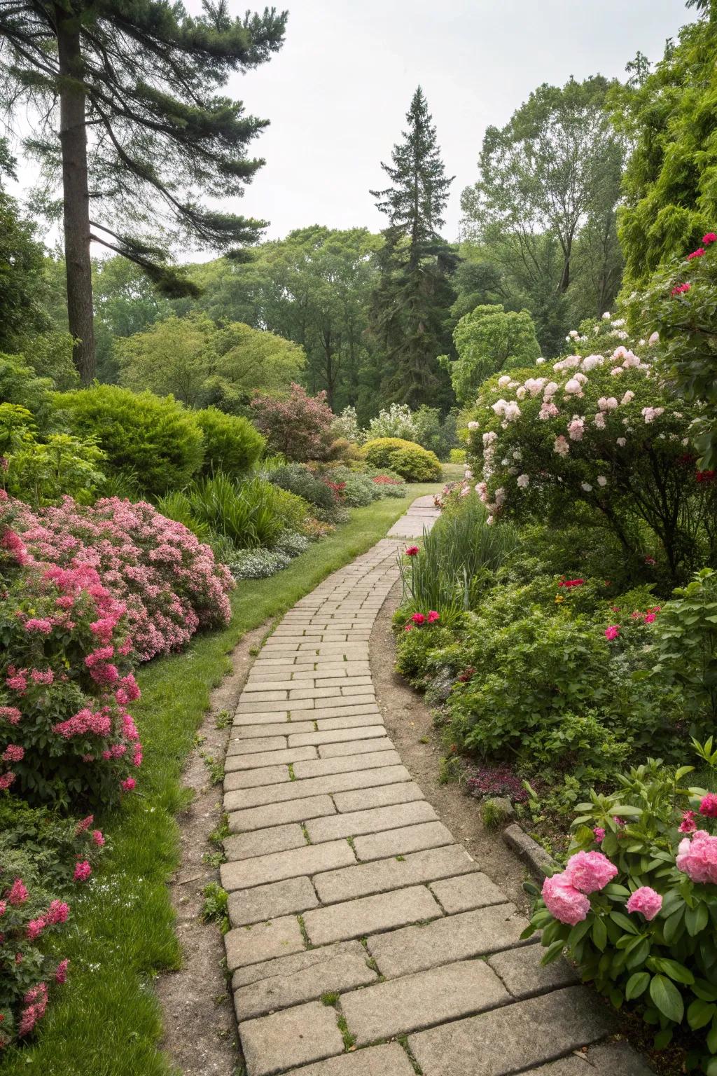 Create inviting walkways with structured pathways.