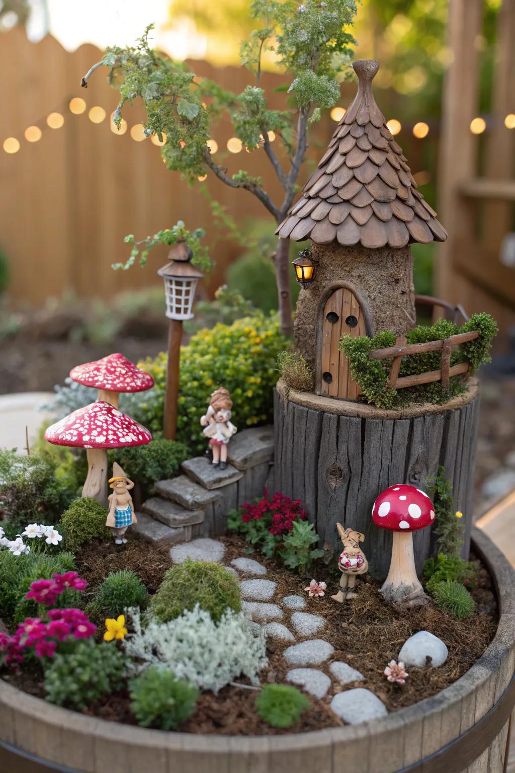 A fairy garden brings a magical and enchanting element to your garden.