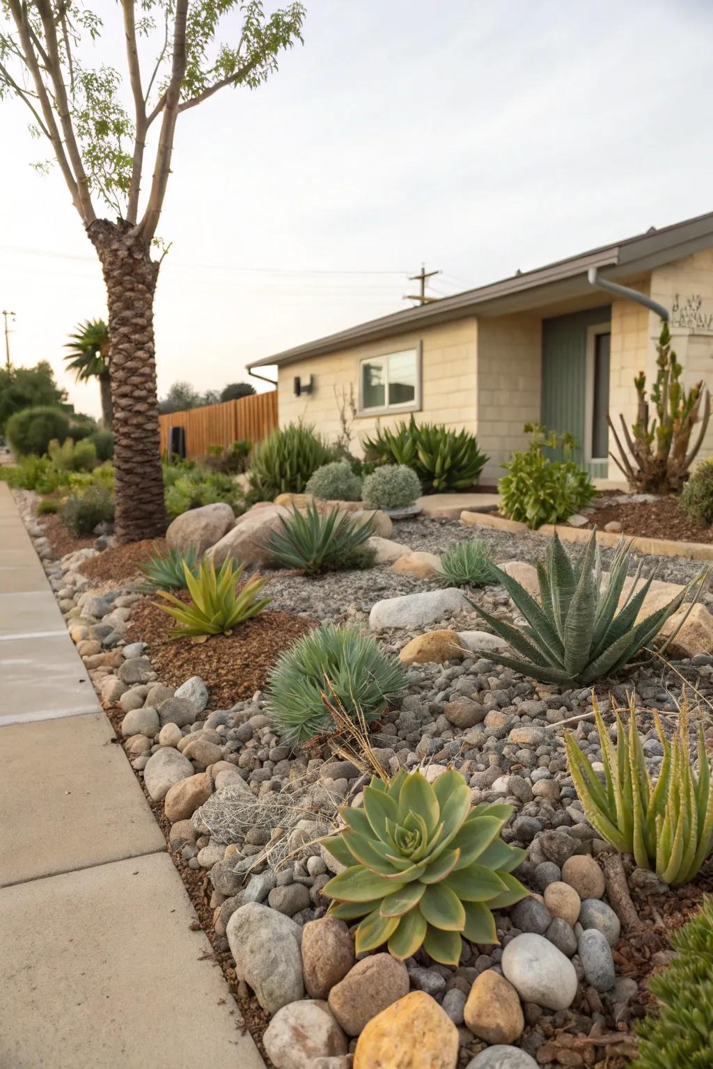 Xeriscape designs offer sustainable and stunning curb appeal.