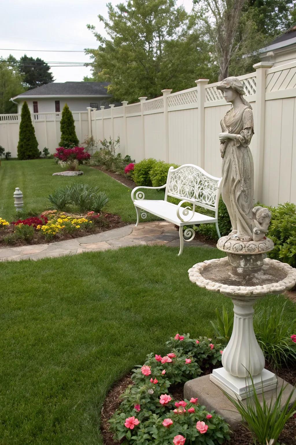 Personal touches in your garden add character and charm.