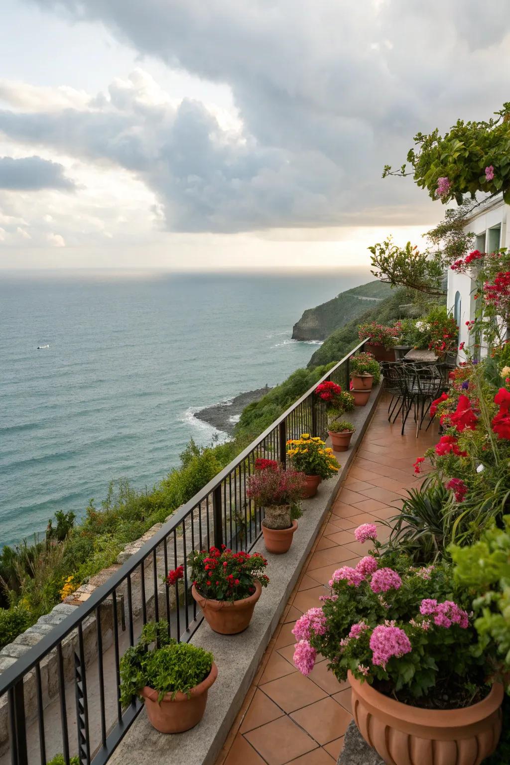 Greenery adds a refreshing touch to your deck.