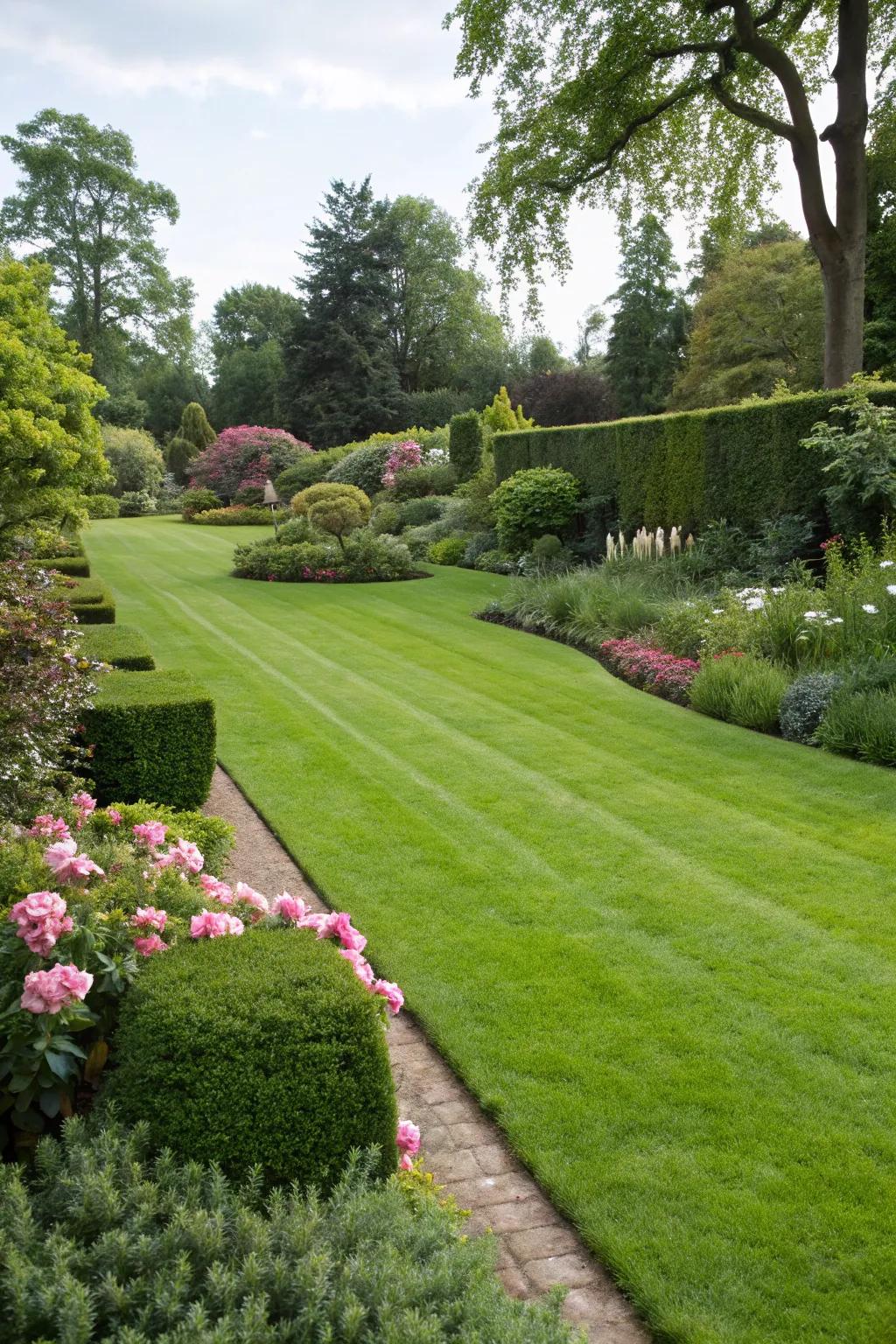 A well-kept lawn can seamlessly integrate a septic tank area.
