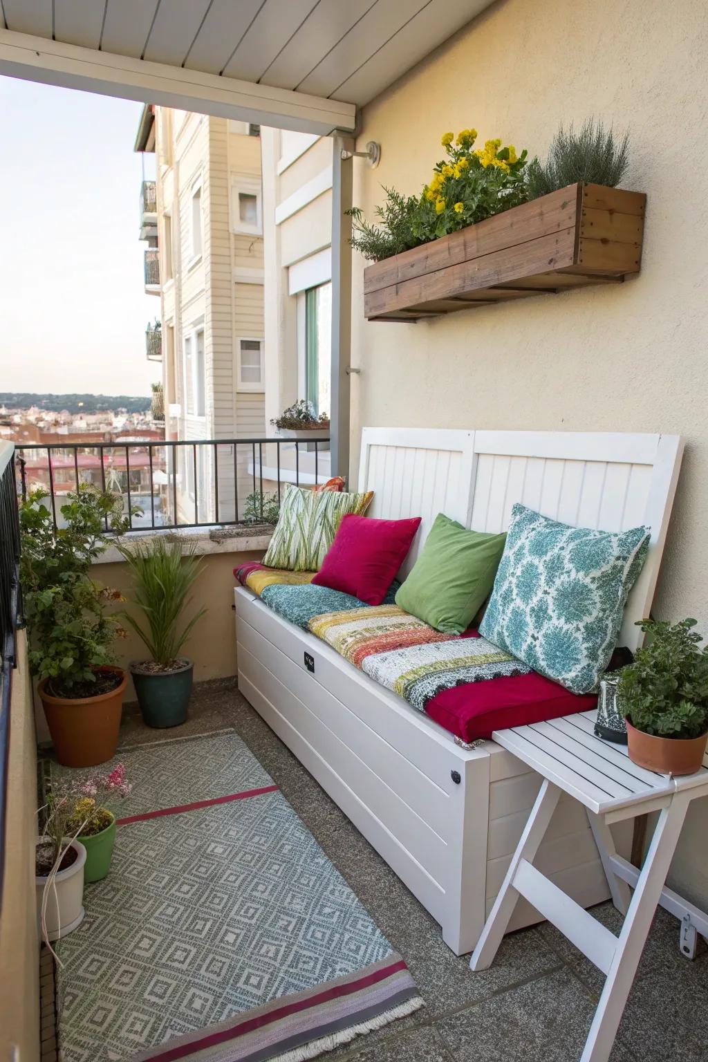 Multi-functional furniture maximizes utility in small spaces.