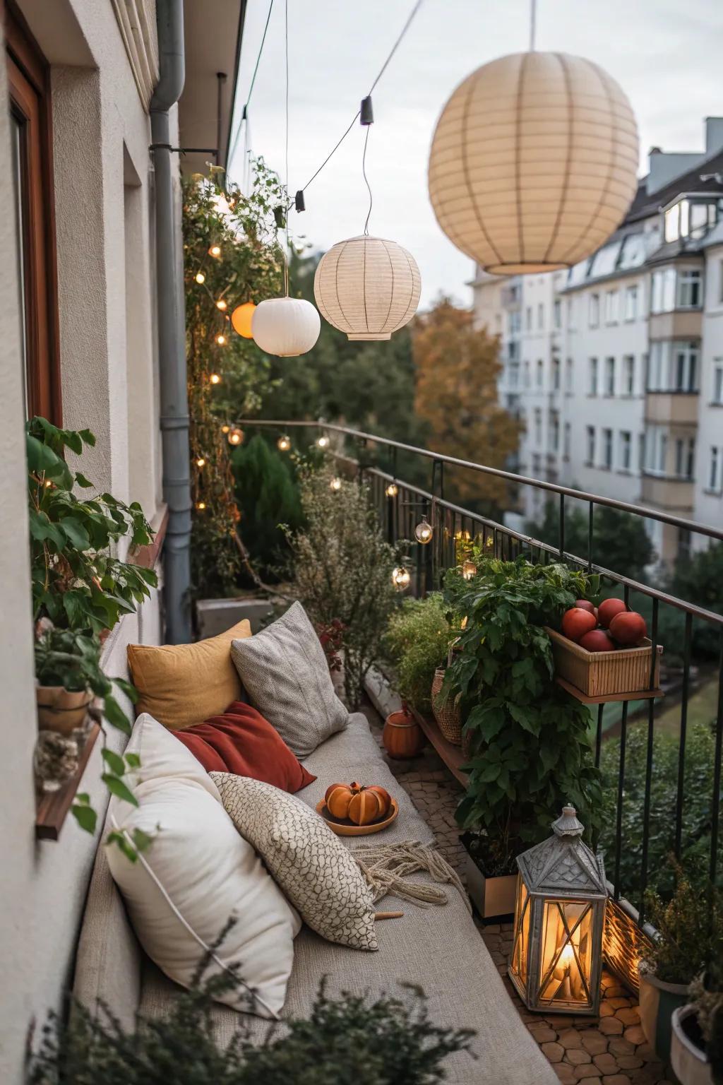 Seasonal decor keeps your patio lively and inviting.