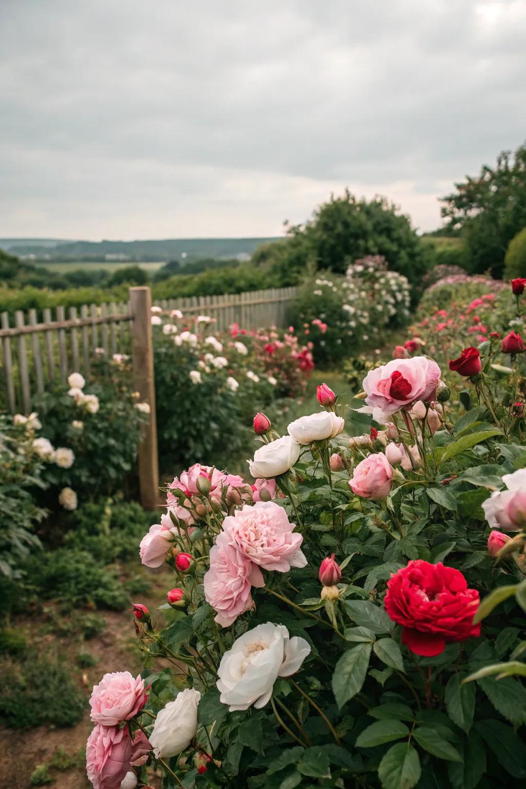 Vibrant blooms bring color and romance to the garden.