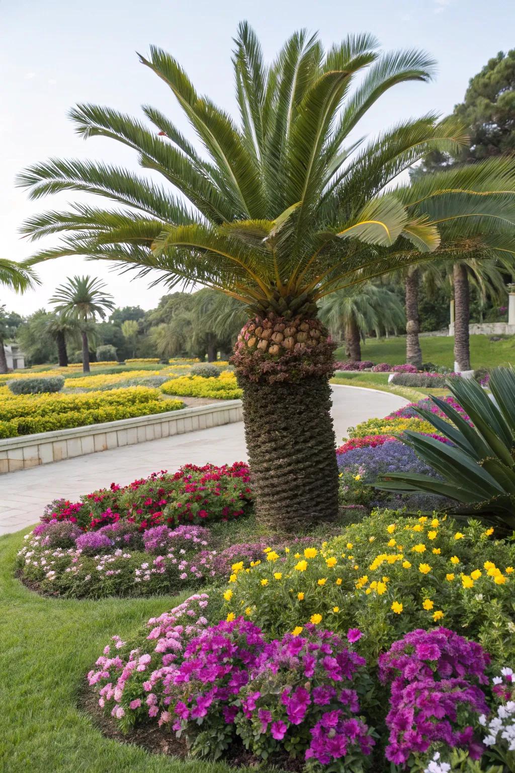 Sago palms bring elegance to ornamental borders.
