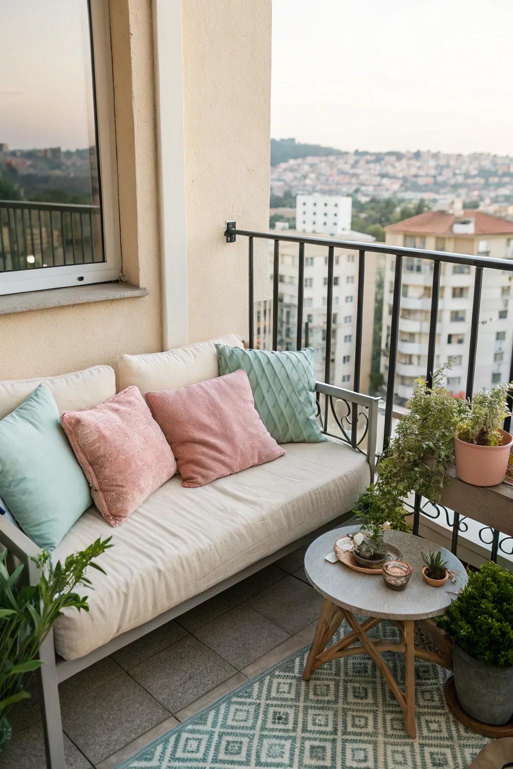 Cozy comfort in compact spaces with a loveseat.