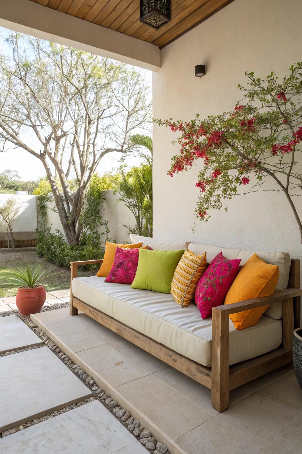 Vibrancy and style with a pop of color.