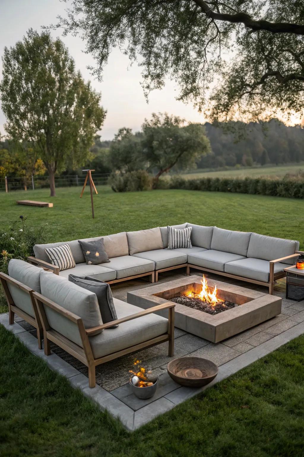 Versatility at its best with a modular sofa arrangement.