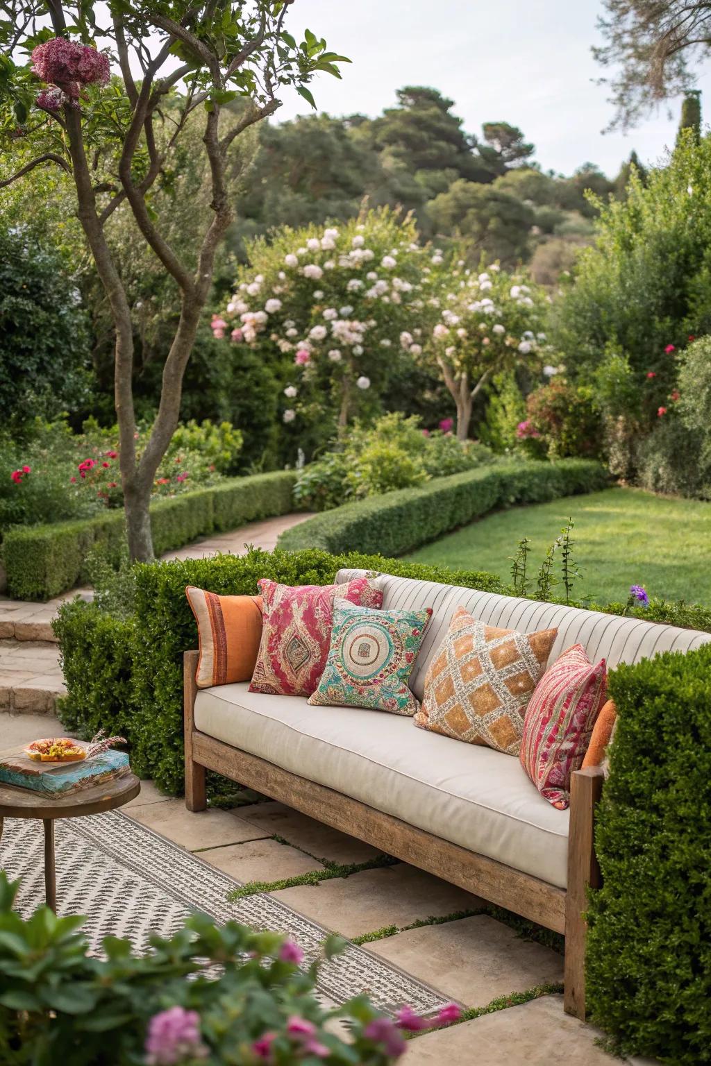 Enhance comfort and style with a variety of plush cushions.