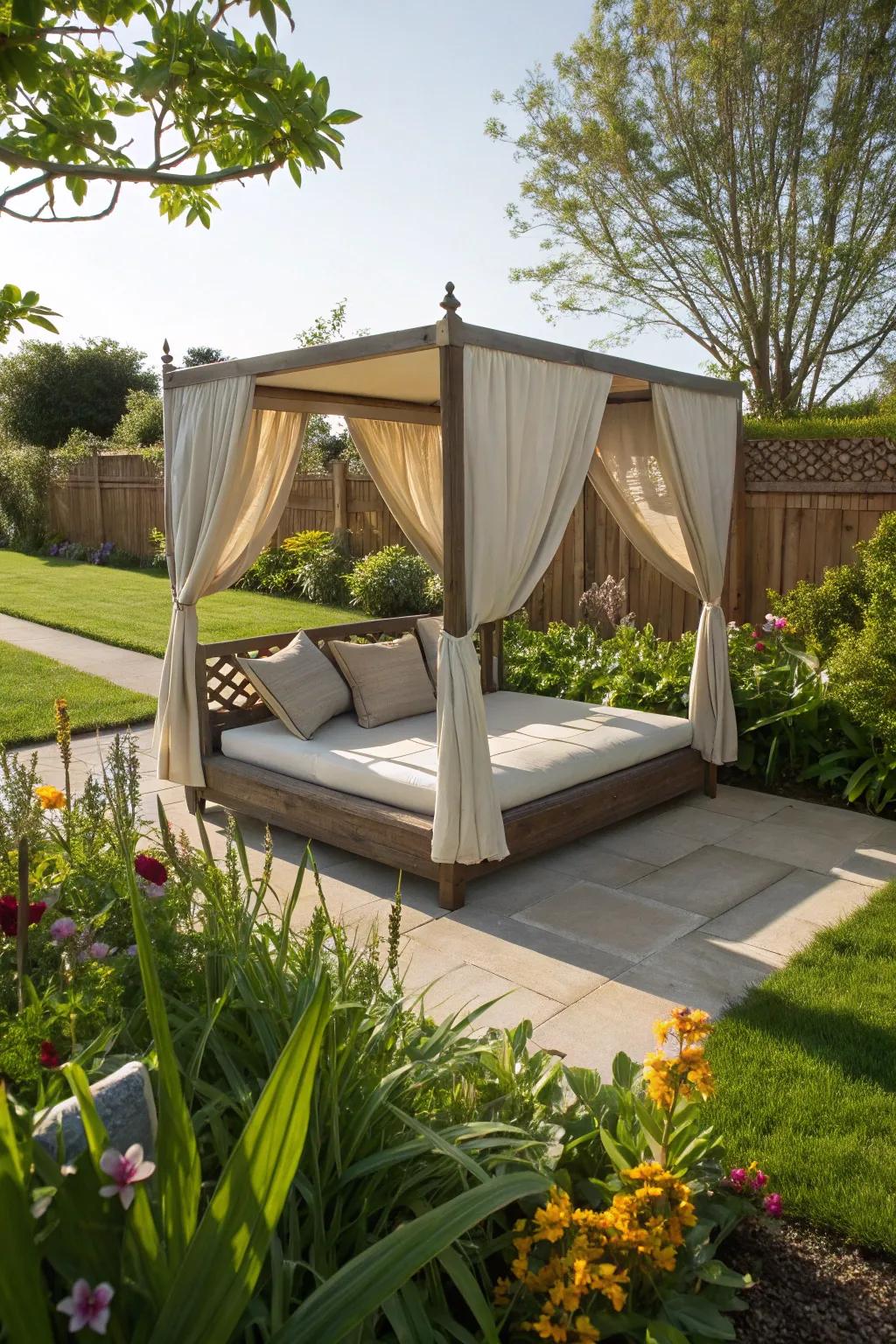 Ultimate relaxation with a daybed sofa setup.