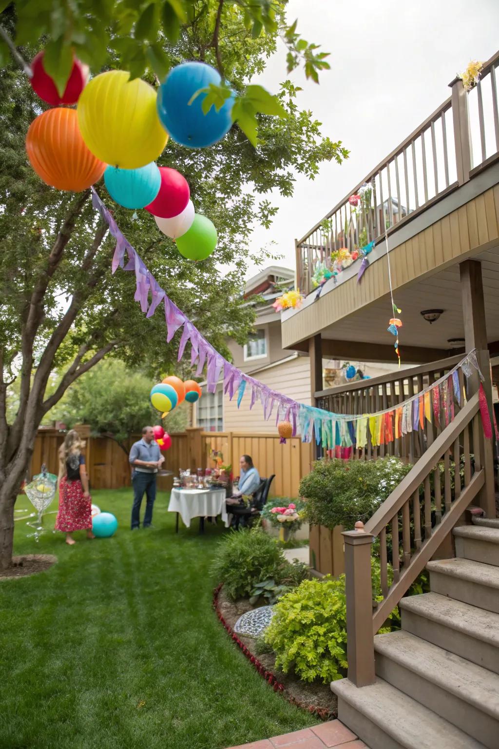 Bright colors create a festive atmosphere.