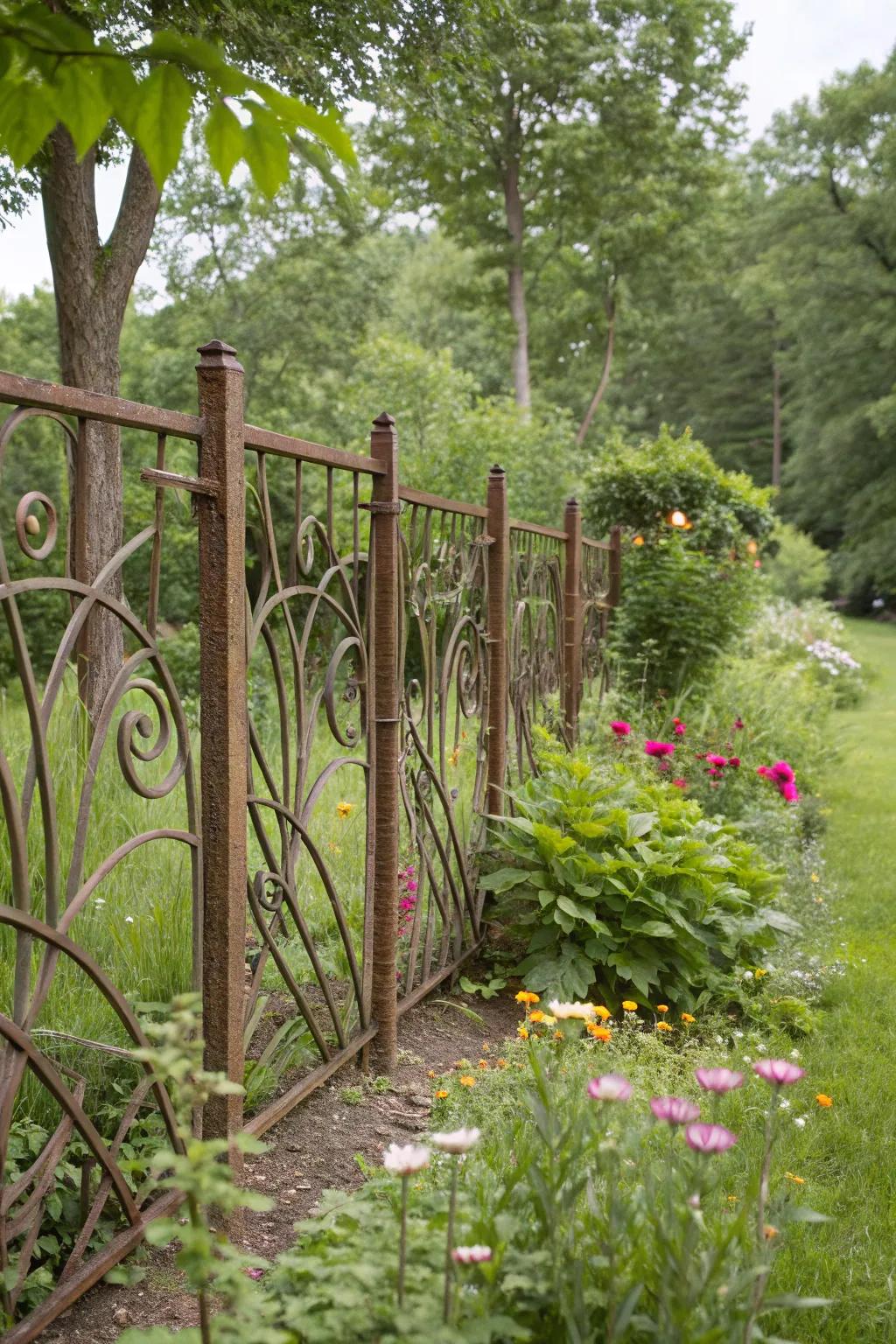 Enjoy the harmony of organic shapes in metal.